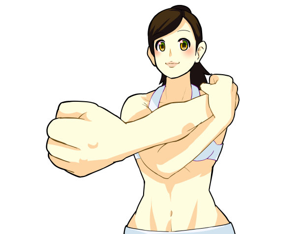 瑜伽拉伸2黑发女人图片下载