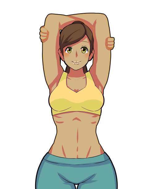 瑜伽伸展黑人妇女图片下载