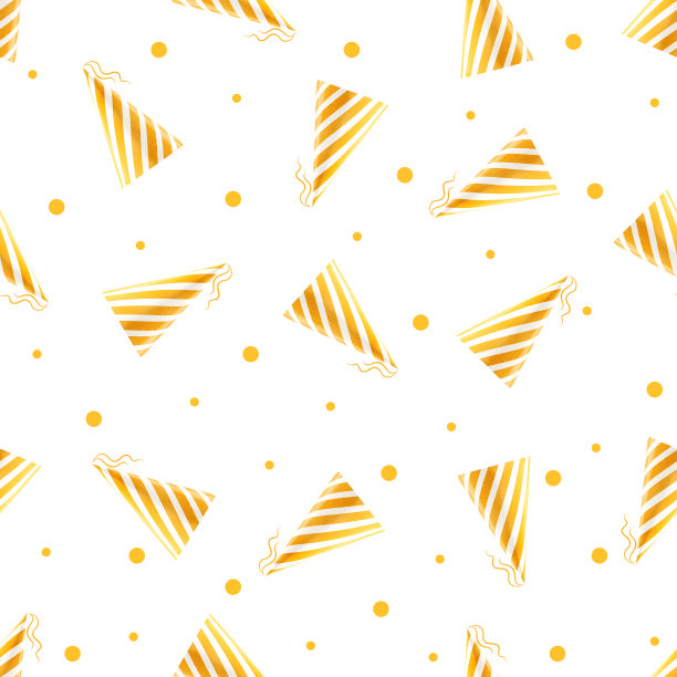 无缝模式的生日帽图片下载