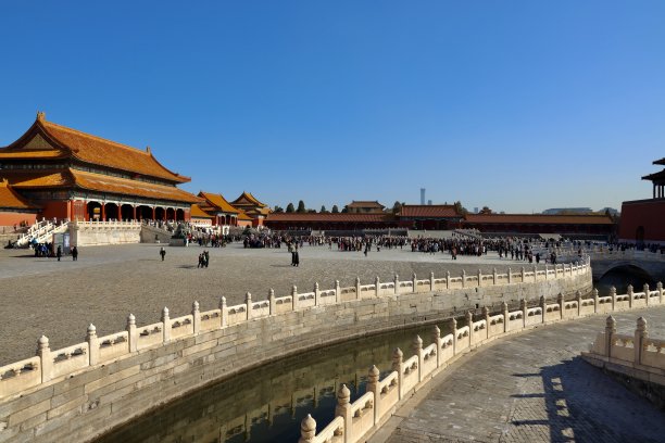 中国北京紫禁城的内景图片下载