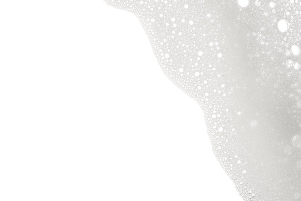 泡沫泡沫从肥皂或洗发水清洗孤立在白色背景上俯视图照片对象设计图片下载