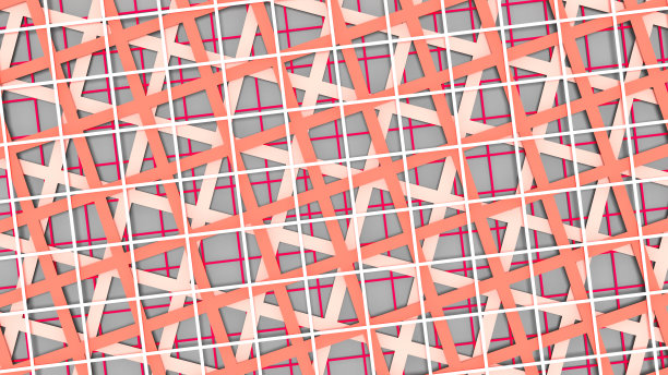 灰色粉色和白色格子抽象水平背景3D插图图片下载