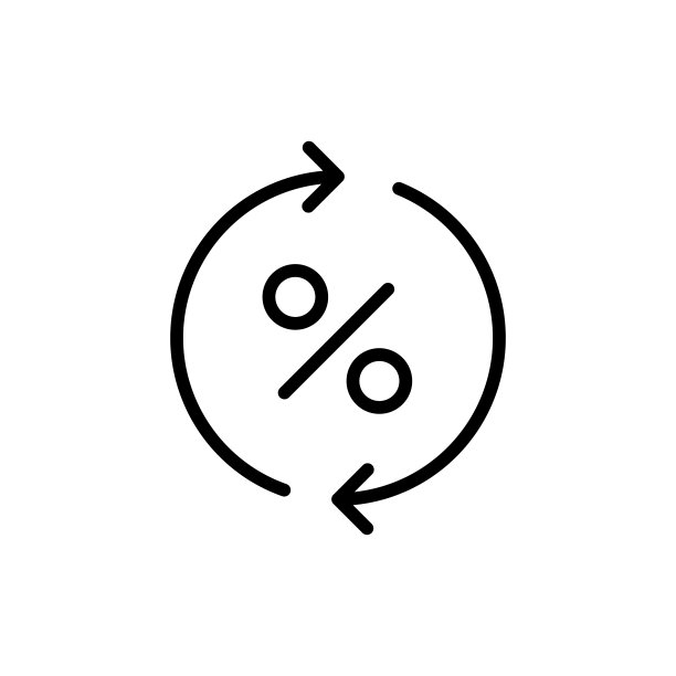 简约折扣线条图标图片下载