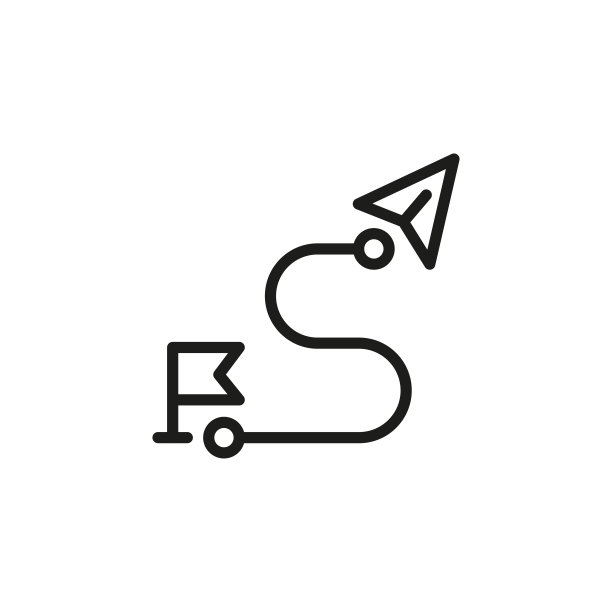 简单路线线图标。图片下载