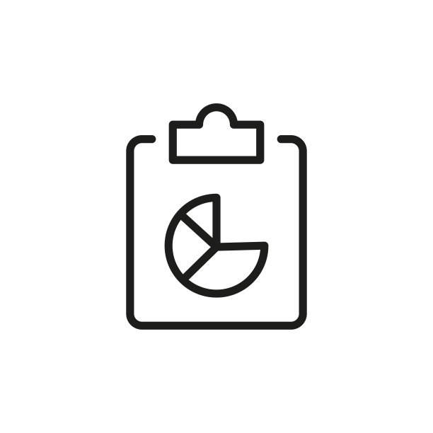 简约报告线条图标图片下载