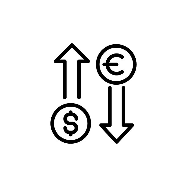 简单的交换线路图标。图片下载
