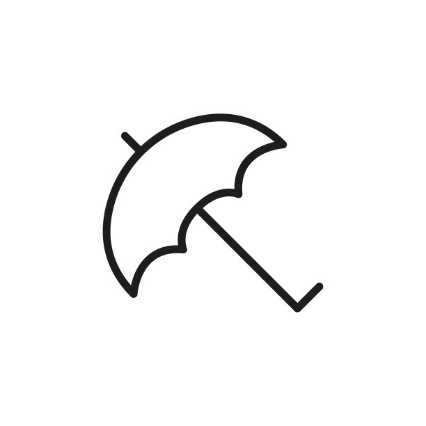 简单的伞线图标图片下载