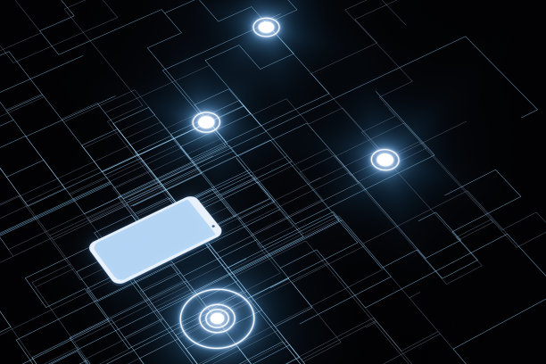 手机配深色背景，智能手机，3d，渲染。图片下载