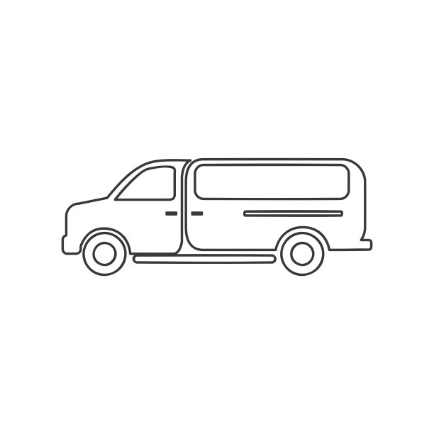 工作货车图标矢量图片下载