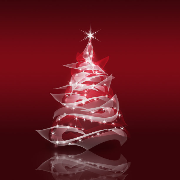 现代抽象圣诞树图片下载