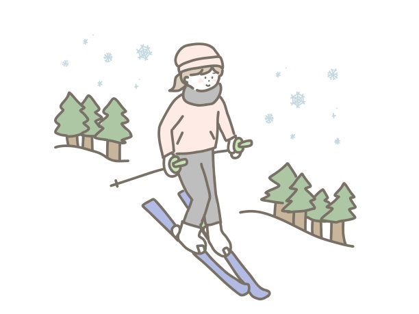滑雪的孩子图片下载