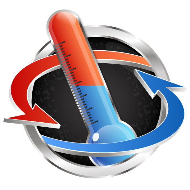 温度计加热和冷却符号图片下载