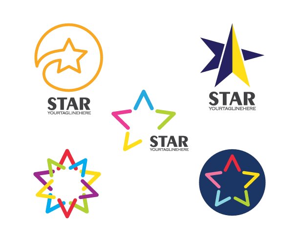 星标志图标矢量插图图片下载