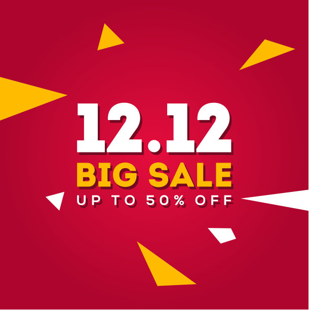 12.12购物日矢量设计模板。12月销售图片下载