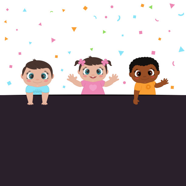 快乐儿童的集合图片下载