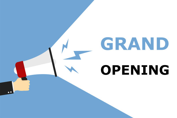 隆重开幕的概念。手拿着扩音器。股票矢量插图。扩音器卡通。扩音器图标矢量。横幅的关注。社会的概念。消息宣布。图片下载