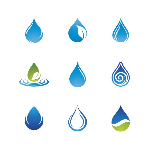 水滴矢量图标图片下载