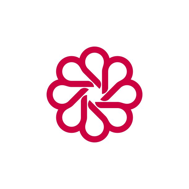 观赏性花花标志模板插图设计。向量EPS 10。图片下载