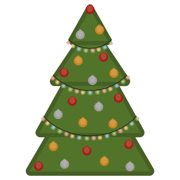 球圣诞树图片下载