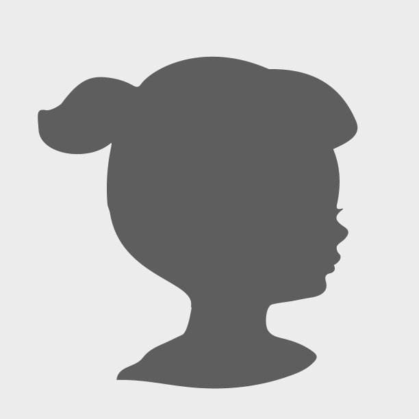 婴儿头部剪影图片下载