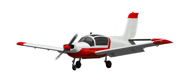 运动飞机孤立在一个干净的白色背景图片下载
