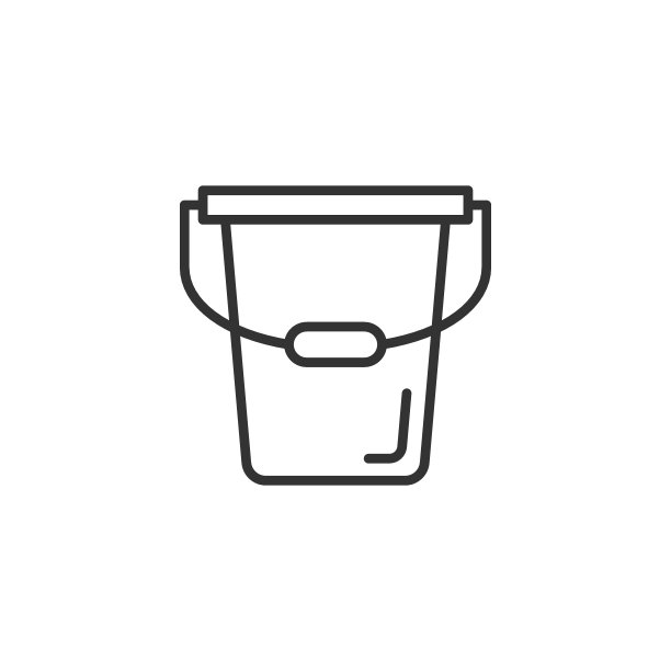 扁平风格水桶图标图片下载