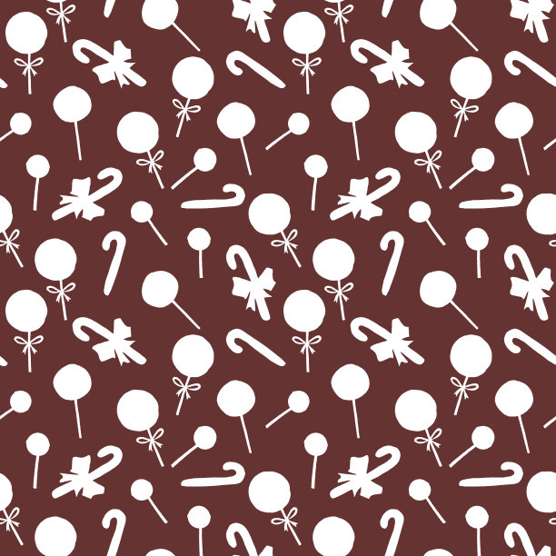 无缝手绘图案。棒棒糖，糖果，棒棒糖。新年、圣诞节、假日的背景与质感。适用于贺卡、包装纸、织物、印刷品图片下载