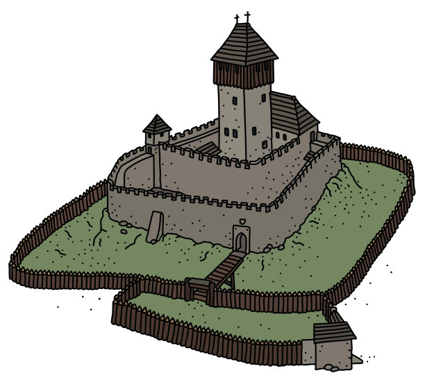 古老的哥特式石头城堡图片下载