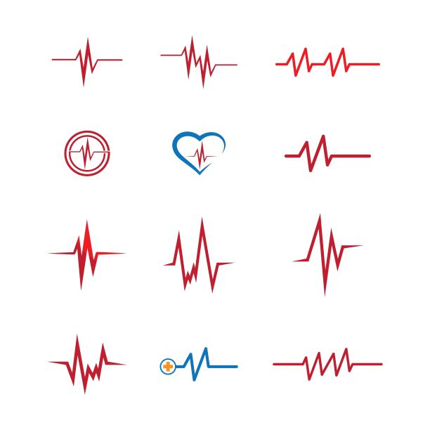 脉冲符号矢量图标图片下载