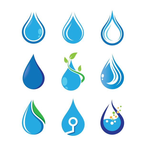 水滴矢量图标图片下载