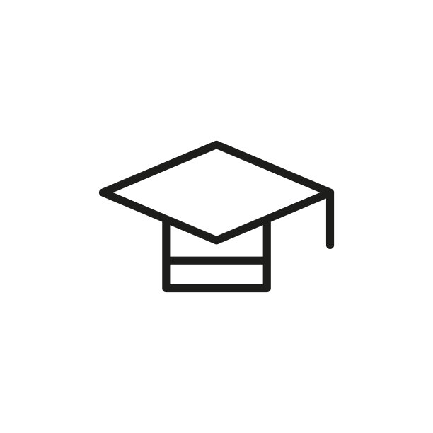 简约毕业帽线条图标图片下载