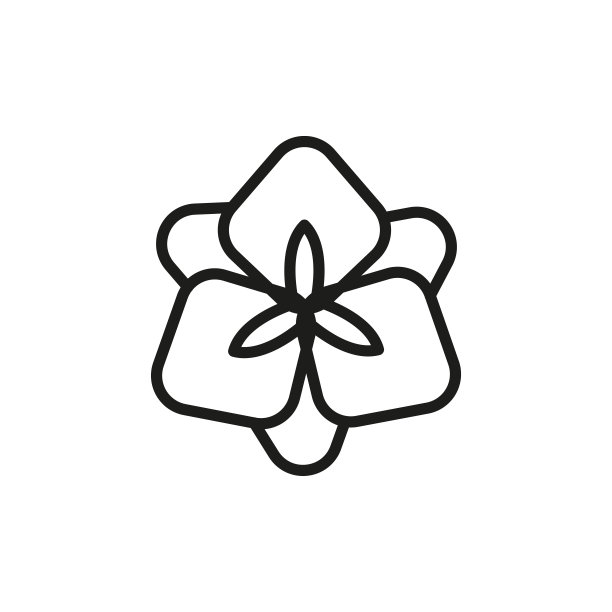 简单的花线图标。图片下载