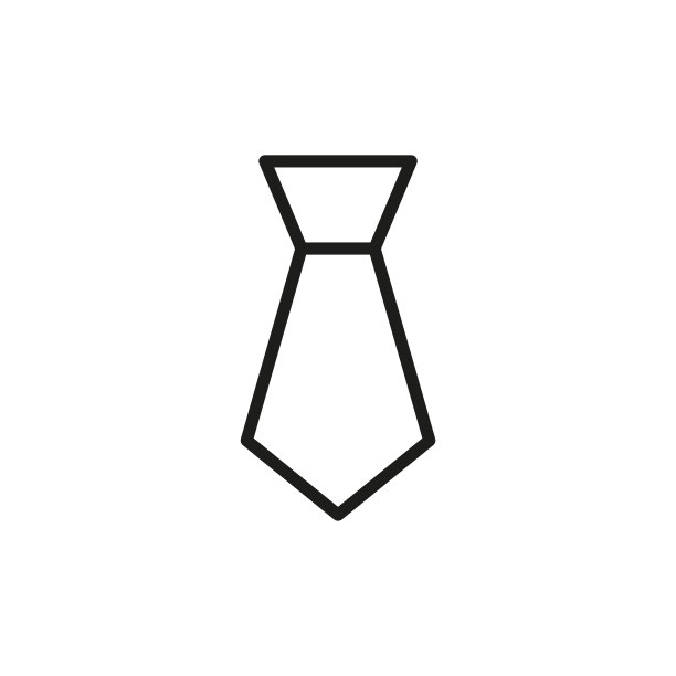 简约领带线条图标图片下载