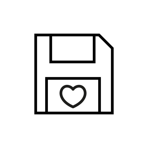 软盘线条图标图片下载