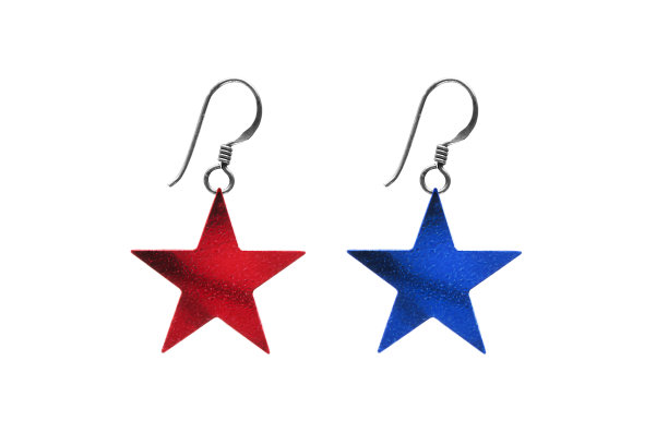 明星耳环孤立图片下载