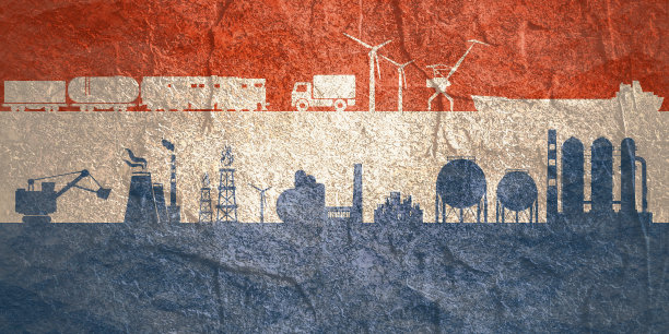 工业头旗帜图片下载