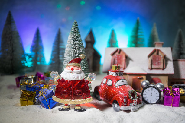 传统节日属性的雪。创意艺术品装饰。为你的文本留出空白图片下载