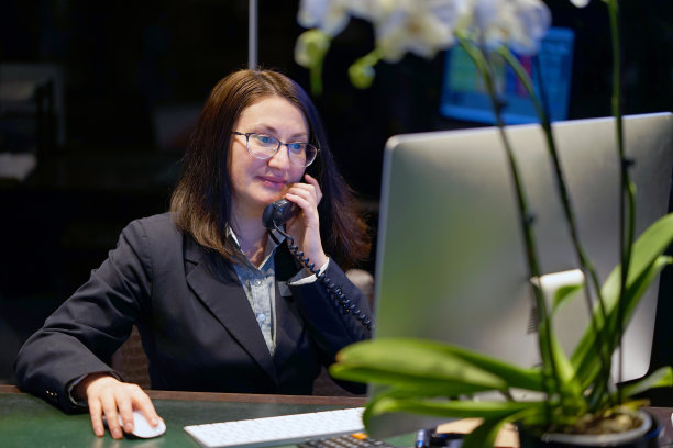 酒店前台图片下载