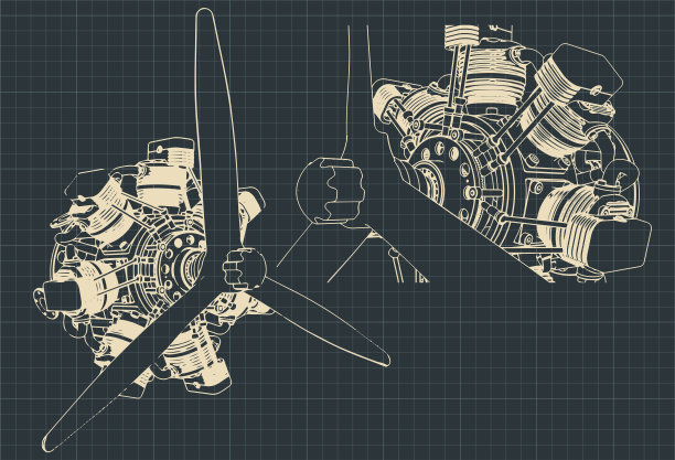 七缸径向发动机图片下载