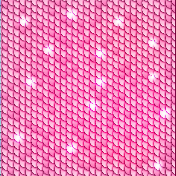 彩色亮片孤立。亮片孤立。美人鱼闪闪发光的织物质地。图片下载