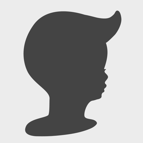 婴儿头部剪影图片下载