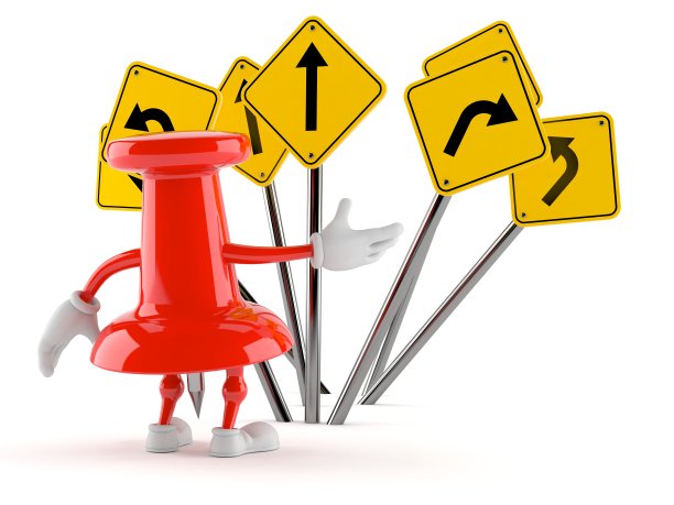 与路标混淆的图钉字符图片下载