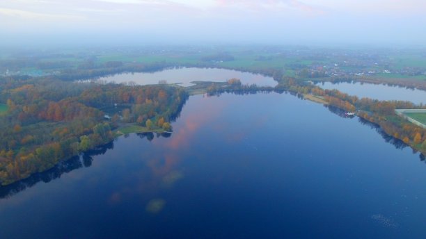 高角度俯瞰树木和山脉图片下载