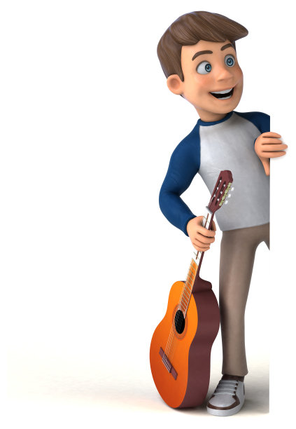 3D卡通人物有趣的少年图片下载