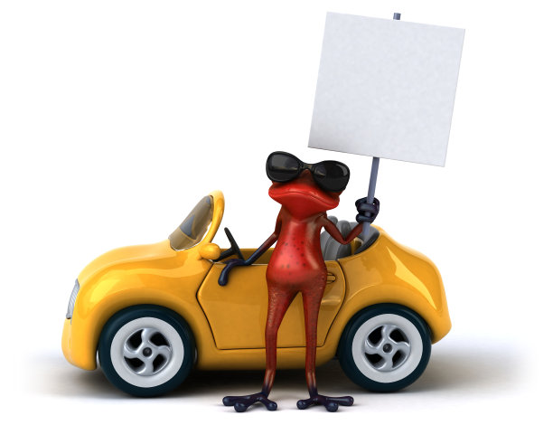 有趣的青蛙- 3D插图图片下载