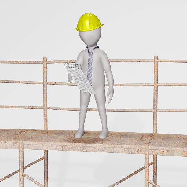 3D渲染与脚手架的字符图片下载