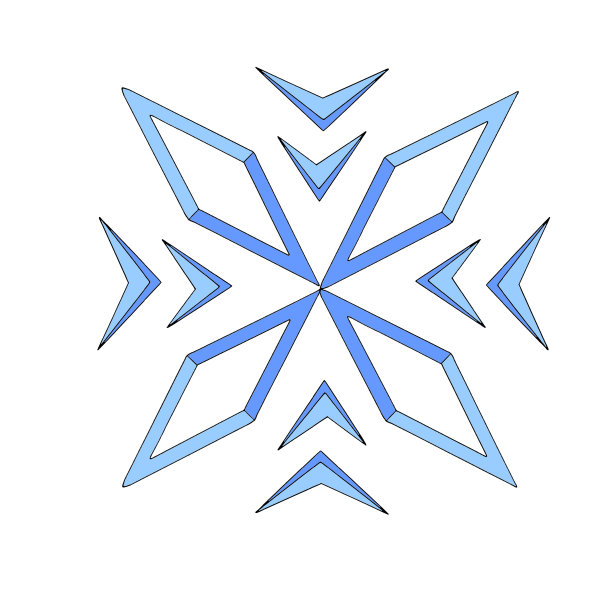 简单的雪花状水晶，菱形为您设计。新年，圣诞节，冬天，冰冻的自然，民族，幻想的元素。涂鸦手绘轮廓图片下载