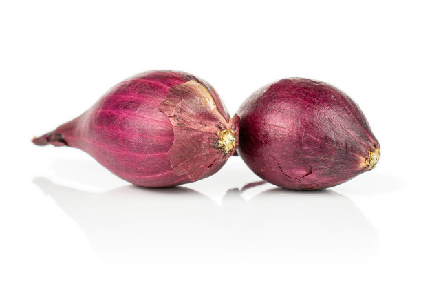 孤立在白色上的小红洋葱图片下载