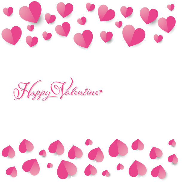 心形背景的情人卡图片下载