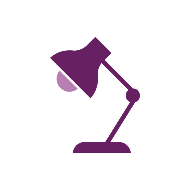 台灯图标矢量设计模板图片下载